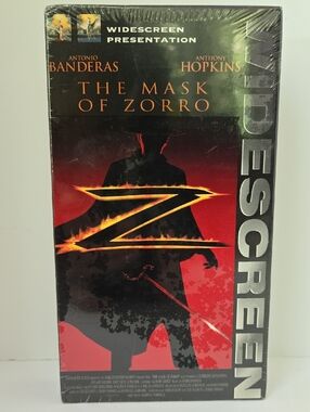 The Mask of Zorro Widescreen NEW Sealed VHS Movie
